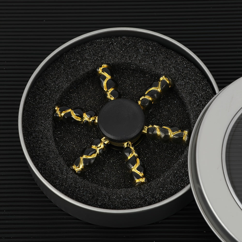 Mini Colorful Fidget Spinner Metallic Spin Ideal for Focus