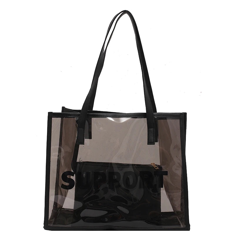 Large-Capacity Women's Jelly Tote Bag