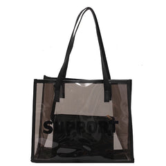 Large-Capacity Women's Jelly Tote Bag