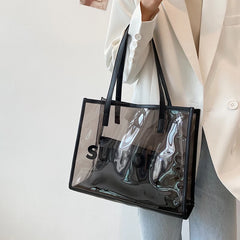 Large-Capacity Women's Jelly Tote Bag