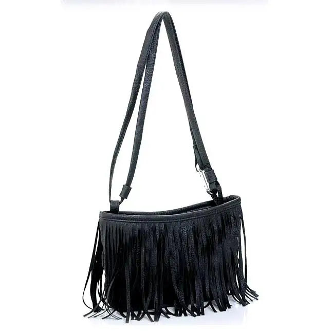 Women Tassel Crossbody Bag with Tassel Detail
