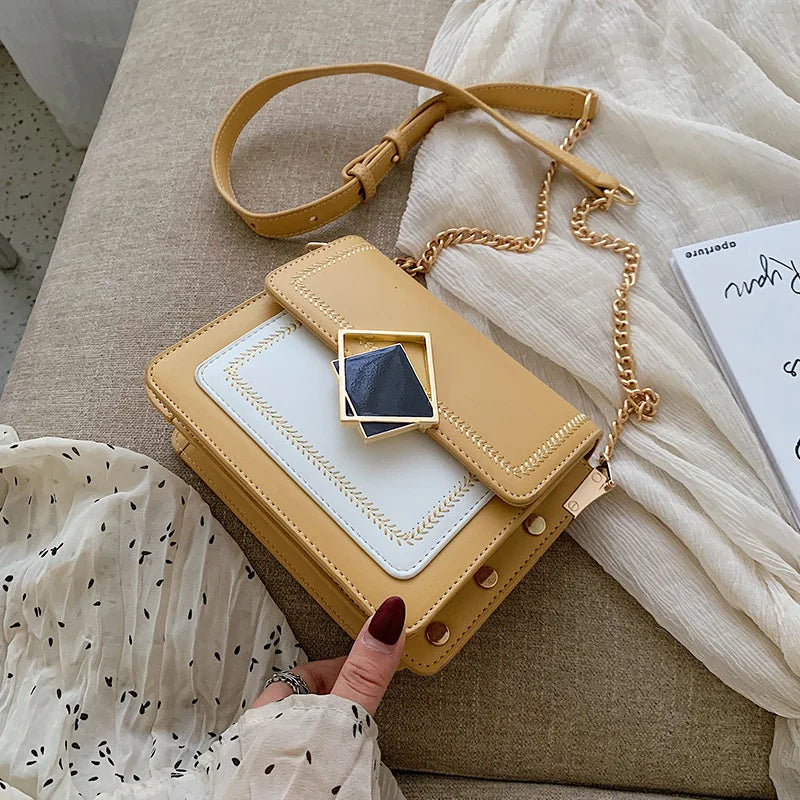 Small Square Bag Chain Shoulderbag for Women