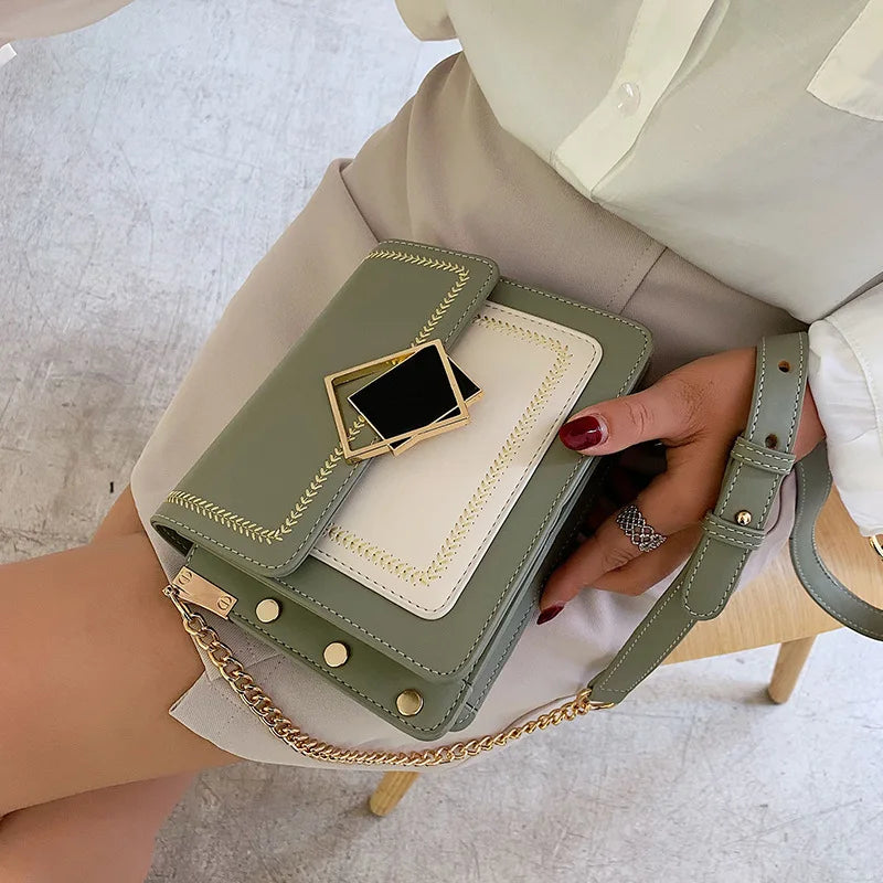Small Square Bag Chain Shoulderbag for Women