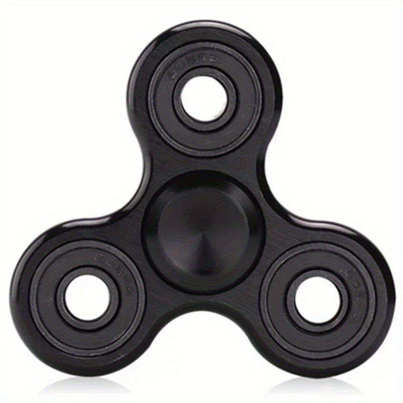 Aluminum Triangular Fidget Spinner Stress Relief Toy Orange