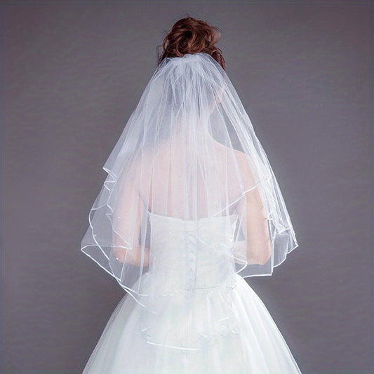 Bride's Wedding Party Headdress Veil