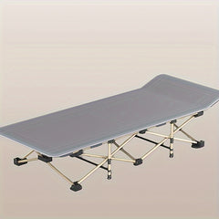 Portable Folding Bed for Adults Camping Travel Office Naps Beach Vacations