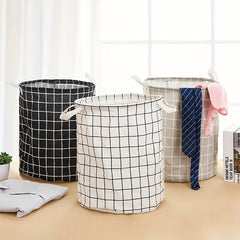 Large Foldable Fabric Laundry Basket - Convenient Clothes and Toy Storage
