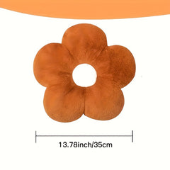 Soft Rabbit Fur Flower Pillow for Bedroom, Office Chair & Sofa Decorations