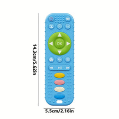 Baby Remote Control Shaped Teether Safe Silicone Reduces Biting Teething Toy