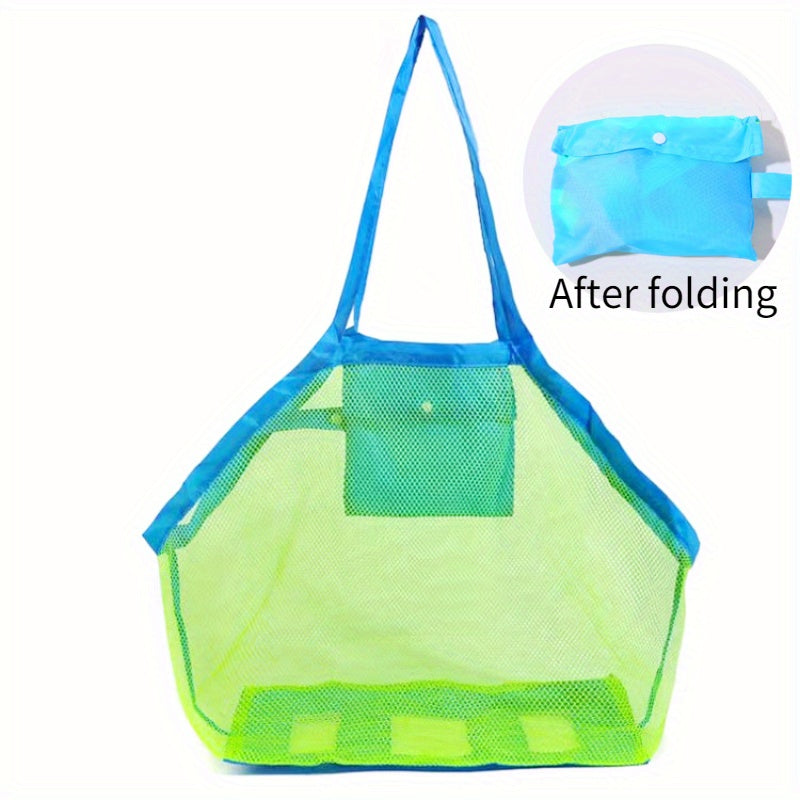 Kids Beach Sand Toy Bag - Storage Bag for Sand Toys, Swimming Pool, Bath Toys