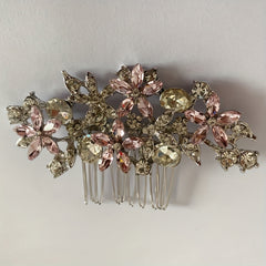 Bridal Crystal Rhinestone Hair Comb Side Insert Comb Head Jewelry