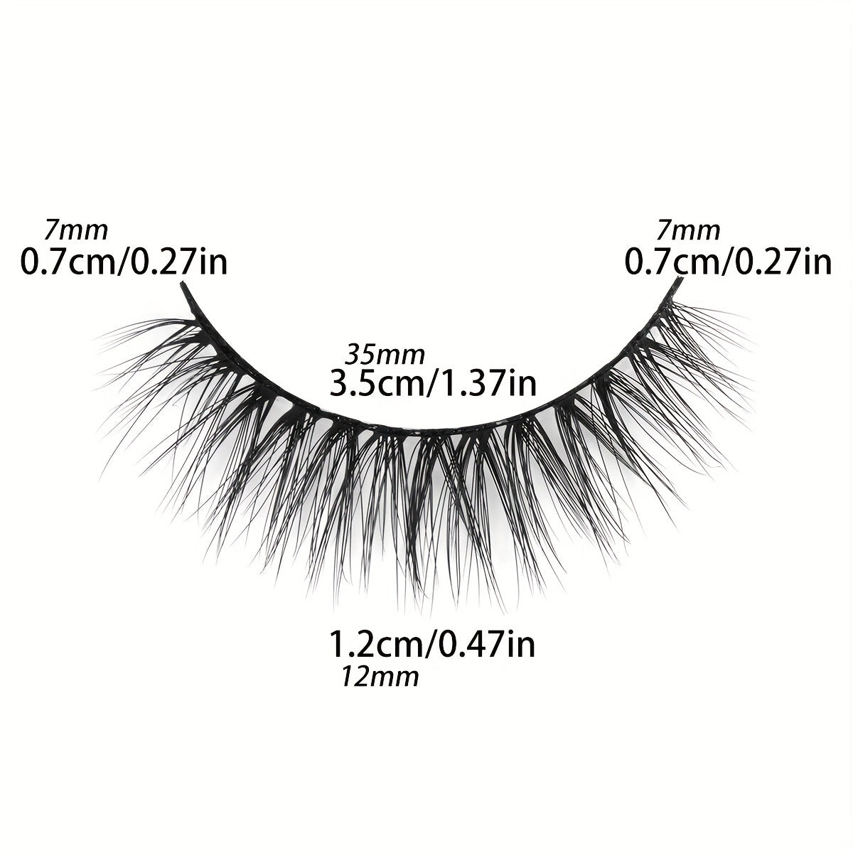 Fluffy Natural Cross False Eyelashes Soft Lashes