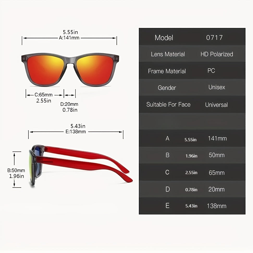 Men's Polarized Sports Sunglasses Anti UV Outdoor Driving Glasses
