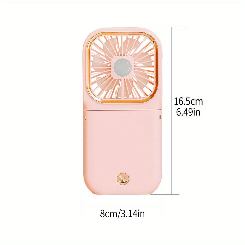 Portable Neck Fan Handheld USB Rechargeable Fan 3000mAh Power