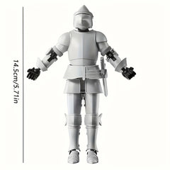 Mechanical Medieval Knight Toy Model Kit with Accessories