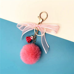 Plush Ball Keychain - Fun & Practical Gift for Women & Men