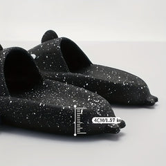 Adorable Shark Non Slip Platform Slides Soft Sole Cloud Slides