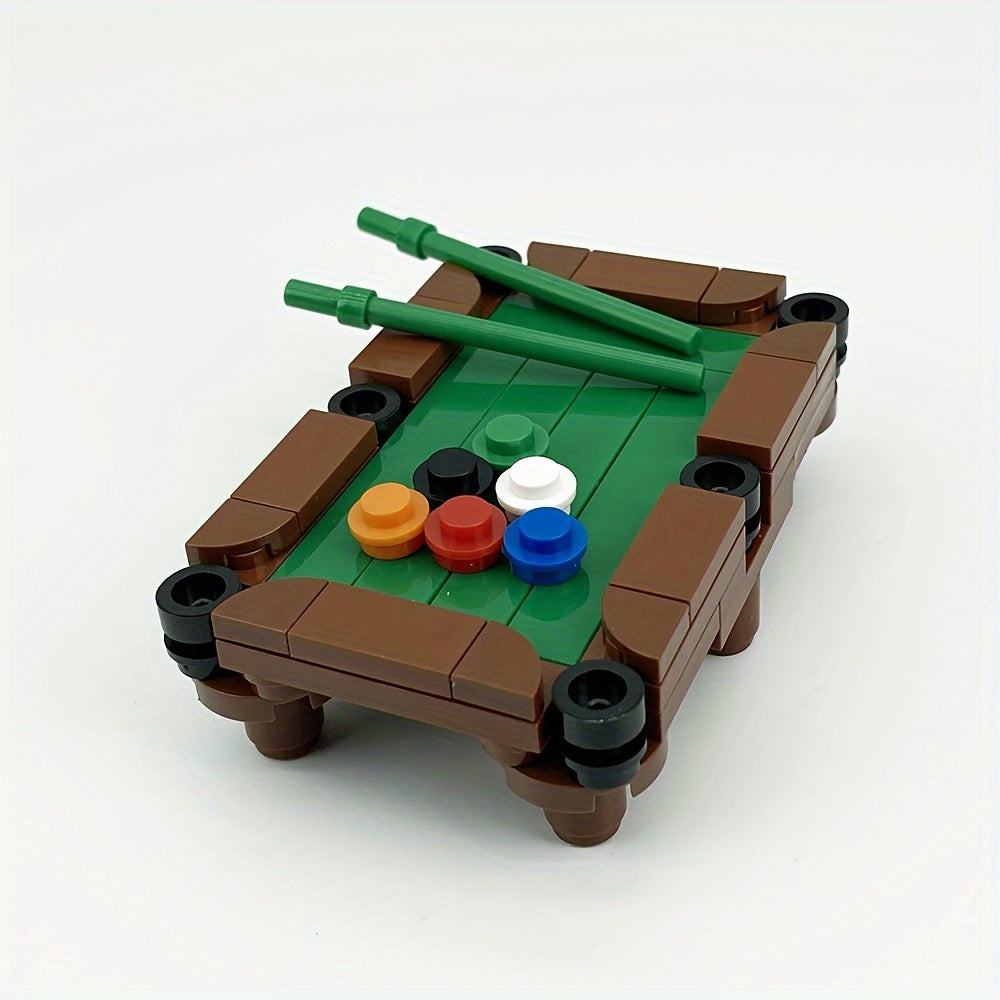 Mini Pool Table Building Blocks Toy Gift