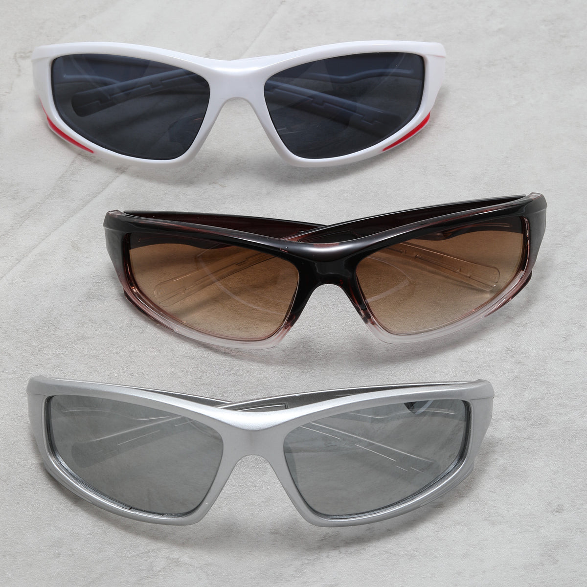 3 Pairs Men's Punk Sunglasses UV Protection
