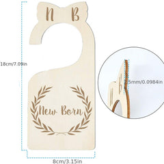 Wooden Baby Closet Dividers Clothes Size Hanger