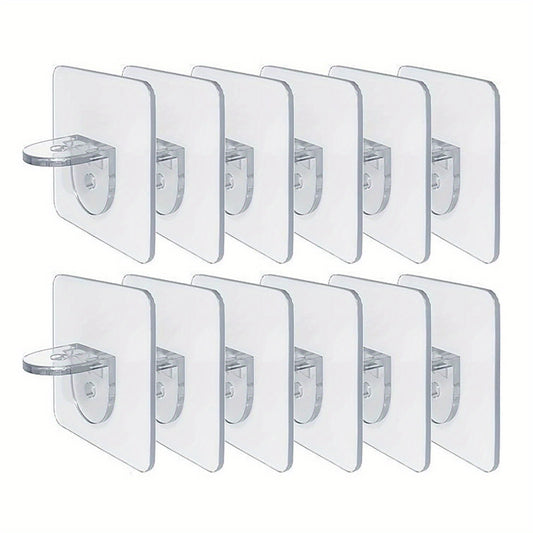 10pcs Partition Holder Shelves Clips for Kitchen Cabinet