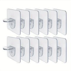 10pcs Partition Holder Shelves Clips for Kitchen Cabinet
