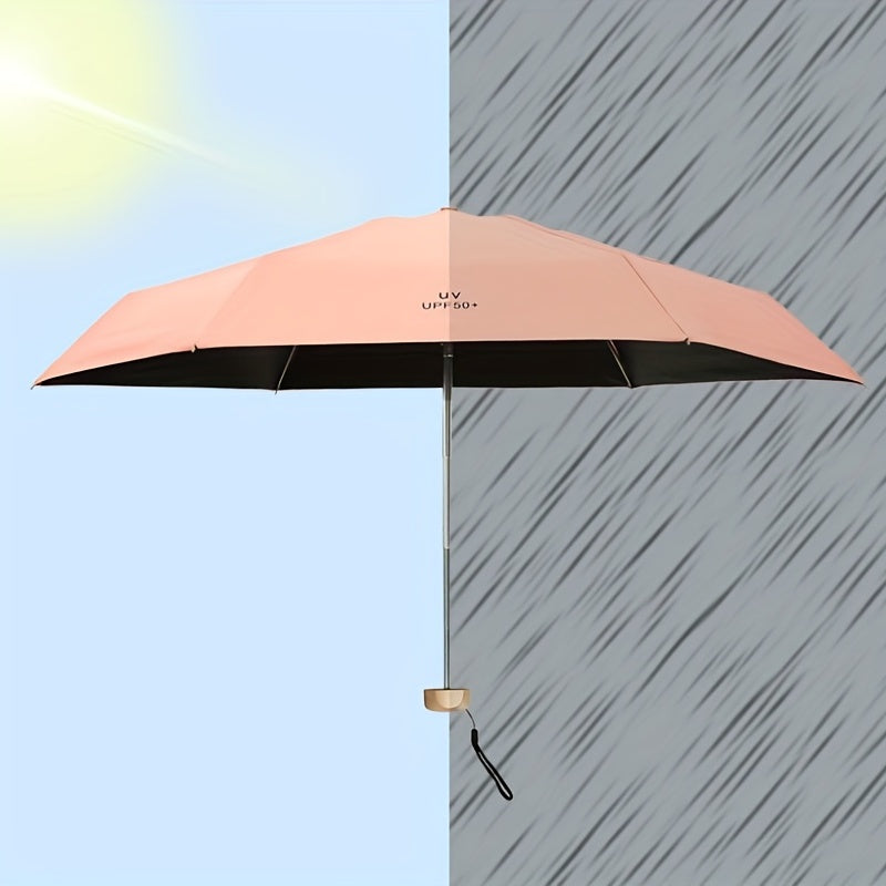 Mini Portable 5 Fold Sunshade Umbrella UV Protection Ultra Light Umbrella