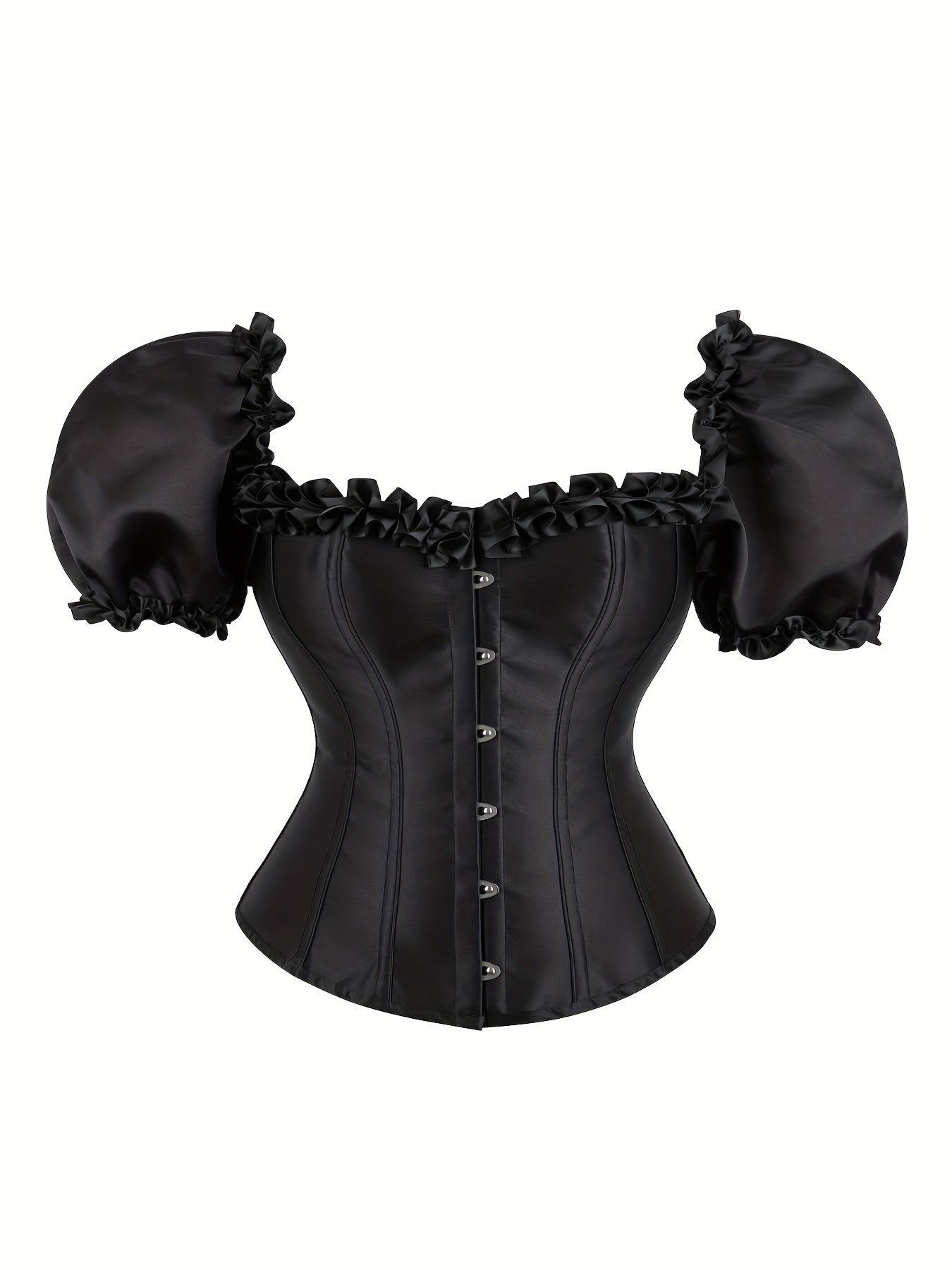 Ruffle Corset Bustier Tummy Control Body Shaper