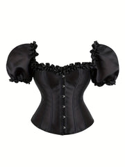Ruffle Corset Bustier Tummy Control Body Shaper