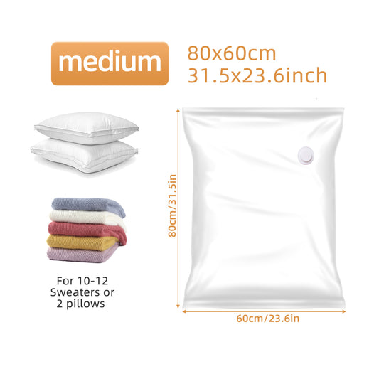 3pcs Vacuum Storage Bag Quilt Blanket Clothes Storage Sealed Bag