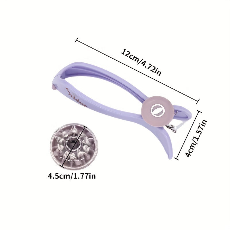 Facial Hair Removal Device Manual Thread Clip Purple