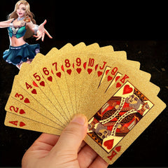 Golden Foil Dollar Playing Card Waterproof Poker Card
