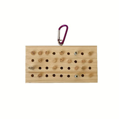 Bird Chewing Toy Hanging Wood Keyboard Toy For Training Intelligence