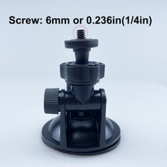 1 6 4mm & 1 4 6mm 360 Ball Rotatable Adapters Suction Cup Mount