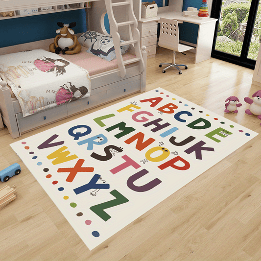 Educational Alphabet Rug for Living Room
