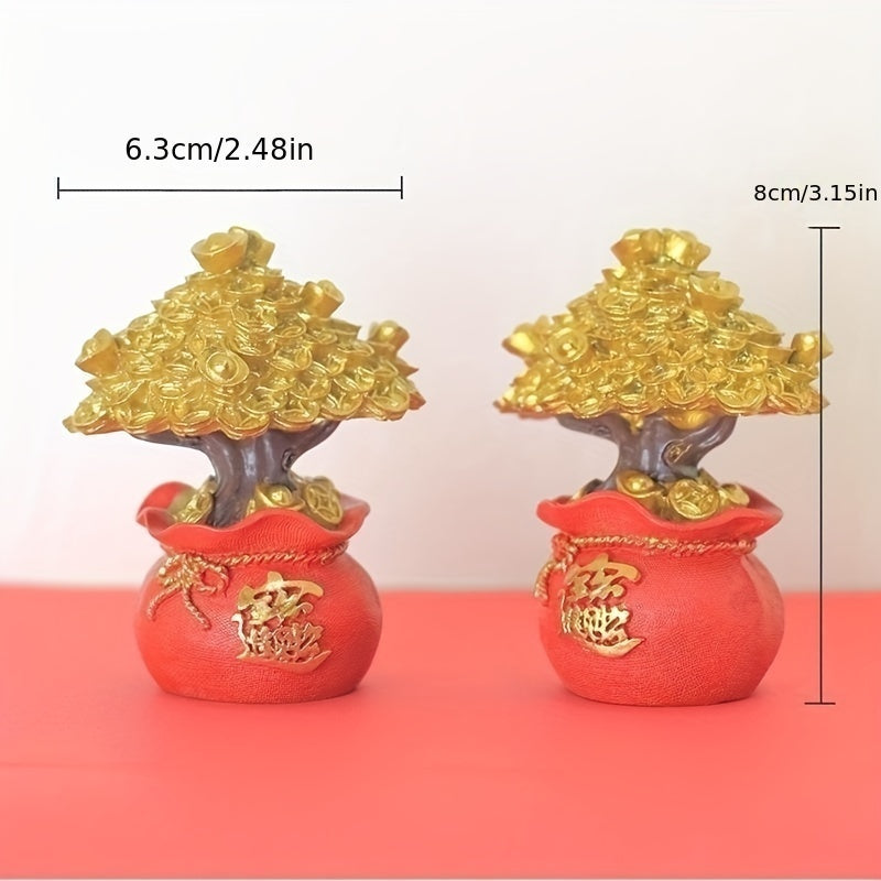 Money Bag Home Decoration Fortune Tree Cake Decoration