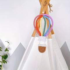 Nordic Style Woven Rainbow Hanging Ornament Balloon Wall Decoration