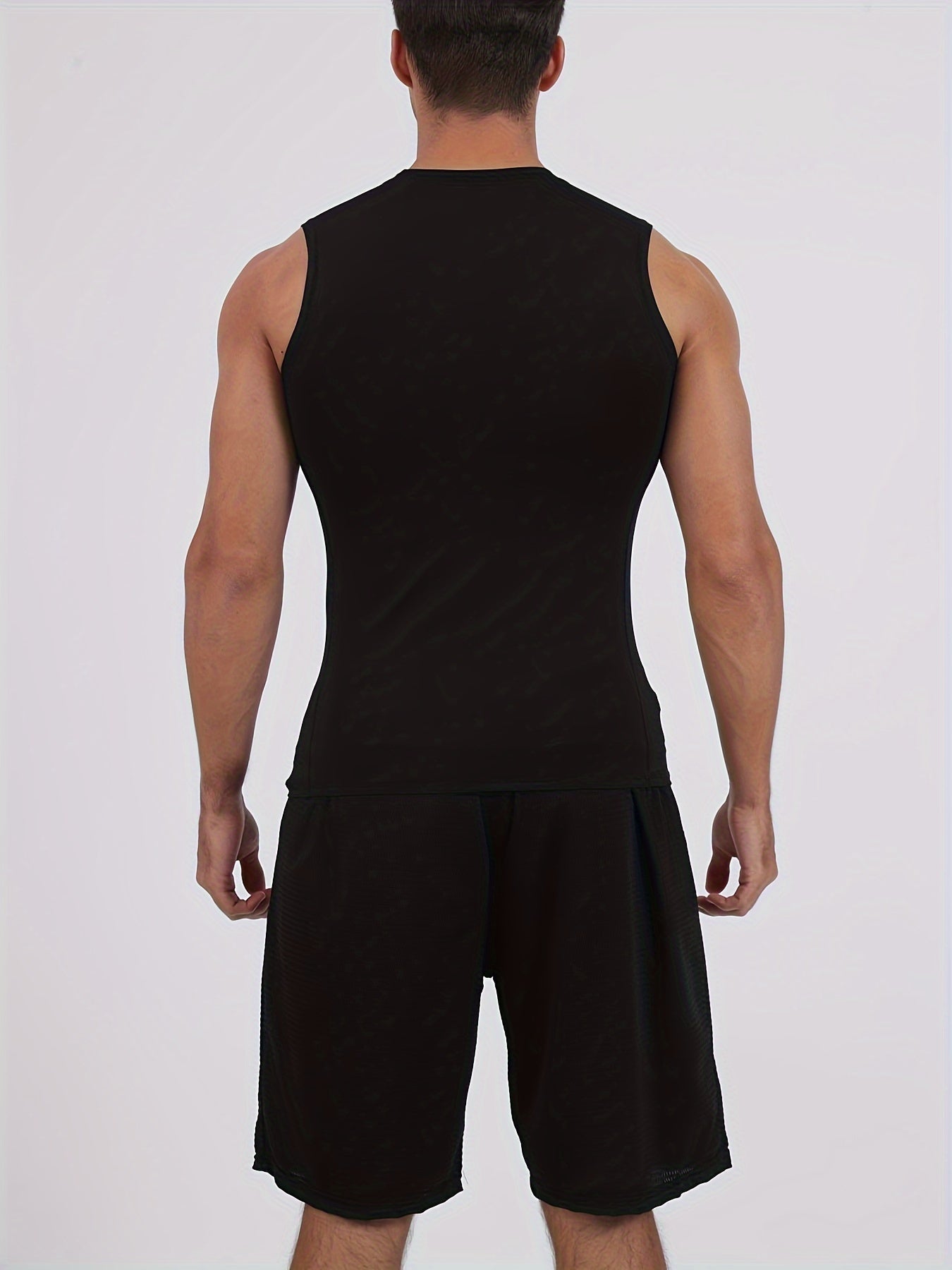 5Pcs Men's Training Tank Top Sleeveless Shirt For Gym Workout