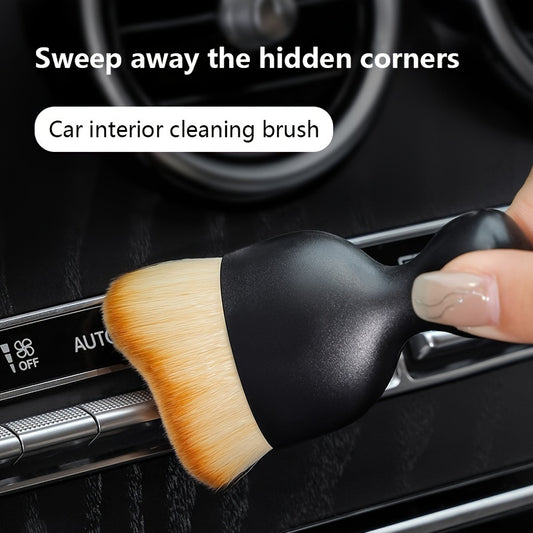 2pcs Car Interior Air Outlet Cleaning Brush Soft Bristles Dust Removal Brush