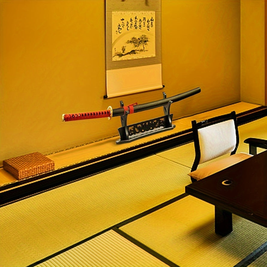 Japanese Sword Display Stand Dragon Pattern Single Tier Rack