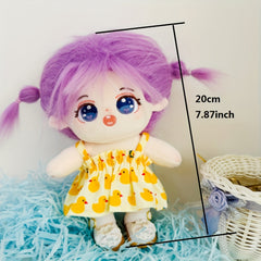 Plush Doll Yellow Duck Print Skirt for Princess Shoes