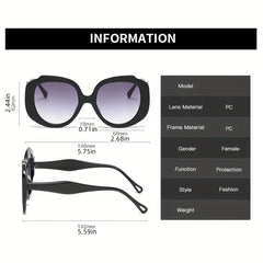 Y2K Oversized Round Sunglasses UV400 Sun Shades