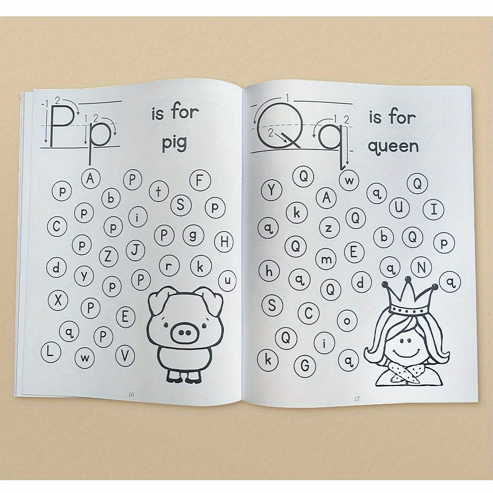 Preschool Educational Coloring Book Alphabet Learning Workbook for Youngsters