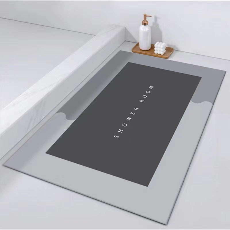 Absorbent Floor Mat Bathroom Anti Slip Bath Mats Microfiber Quick Dry
