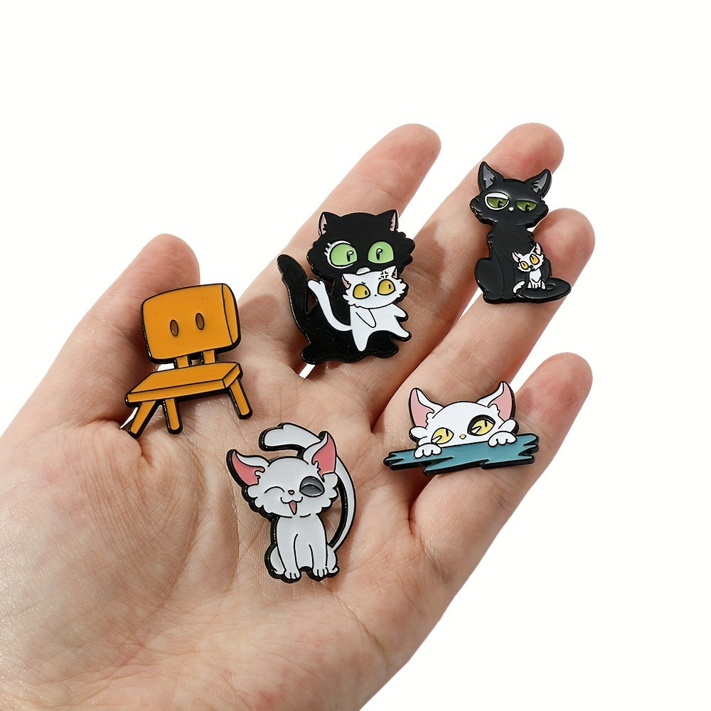 Cat Brooch Badge Clothing Bags Decorations Accessories For Men