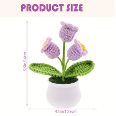 Simulation Flower Cream Puff Potted Plant Home Decoration