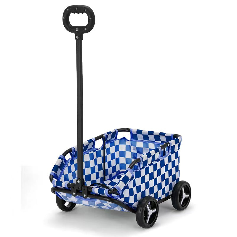 Portable Folding Pet Shopping Cart for Small Dogs