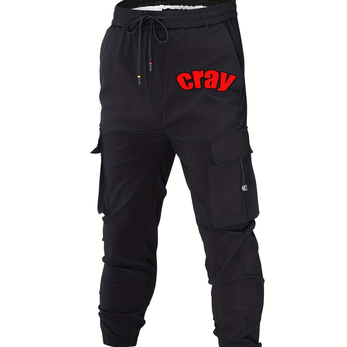 Men's Cotton Cargo Pants Crazy Without Drawstring Joggers