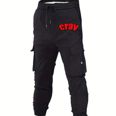 Men's Cotton Cargo Pants Crazy Without Drawstring Joggers