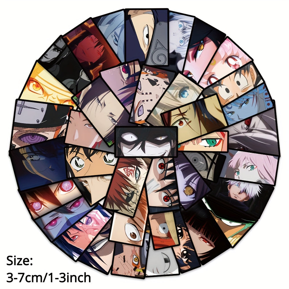 40pcs Anime Character Eyes Graffiti Stickers Waterproof DIY Decor